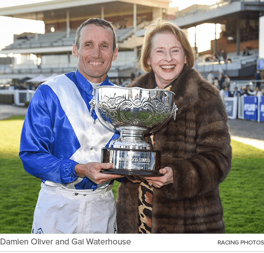 Damien Oliver and Gai Waterhouse Racing Photo