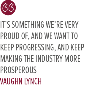 It’s something we’re very proud of, and we want to keep progressing, and keep making the industry more prosperous Vau...