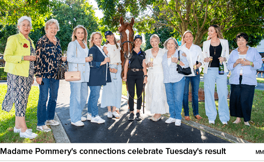 Madame Pommery's connections celebrate Tuesday's result m