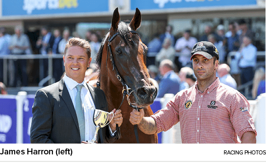 James Harron (left) Racing Photo