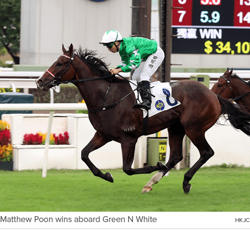 Matthew Poon wins aboard Green N White HKJ