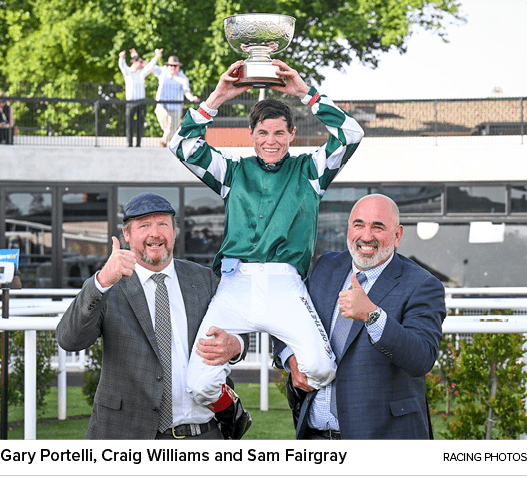 Gary Portelli, Craig Williams and Sam Fairgray racing photo