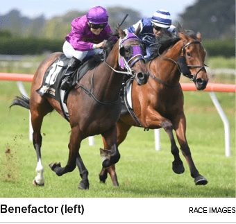 Benefactor (left) Race Image