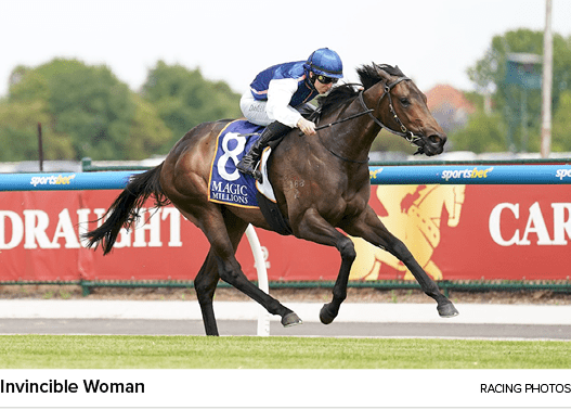 Invincible Woman Racing Photo