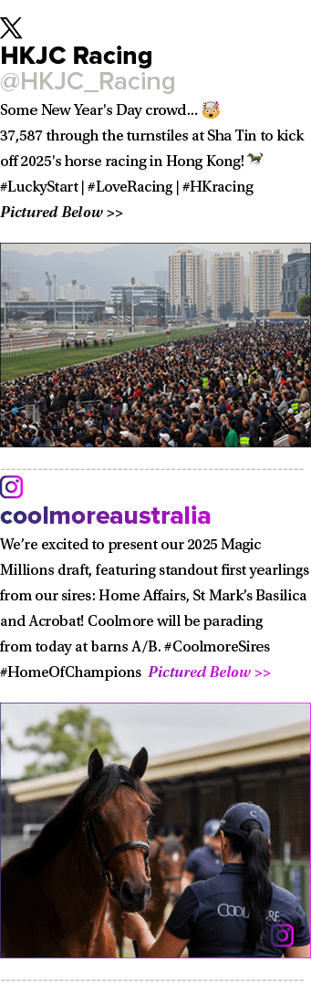 ￼ HKJC Racing @HKJC_Racing Some New Year's Day crowd... 🤯 37,587 through the turnstiles at Sha Tin to kick off 2025'...